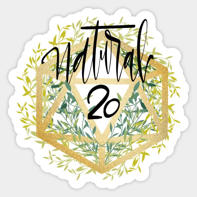 Nat 20 Sticker by AshleyNikkiB